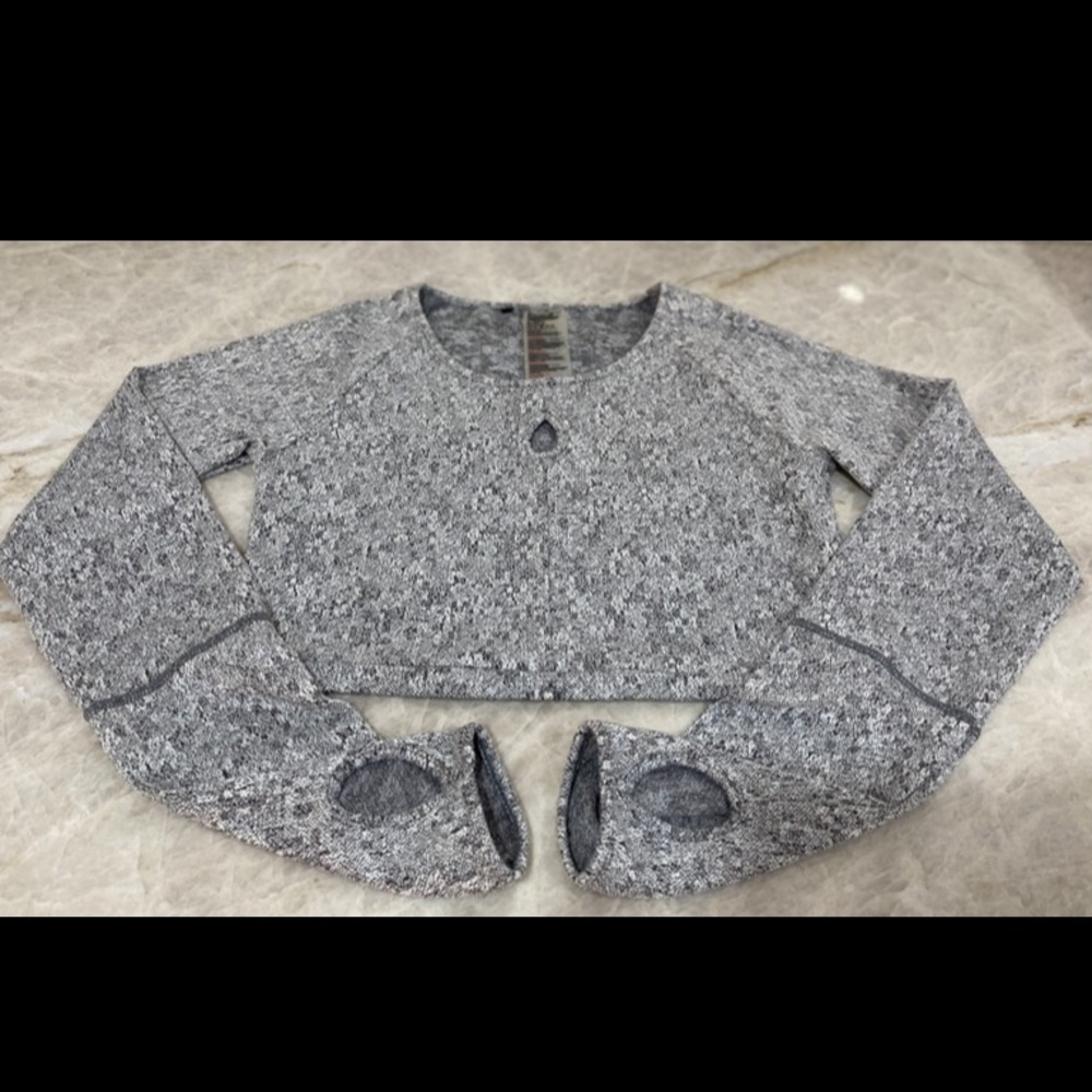 Gymshark Light Grey Marl Sports Crop Top